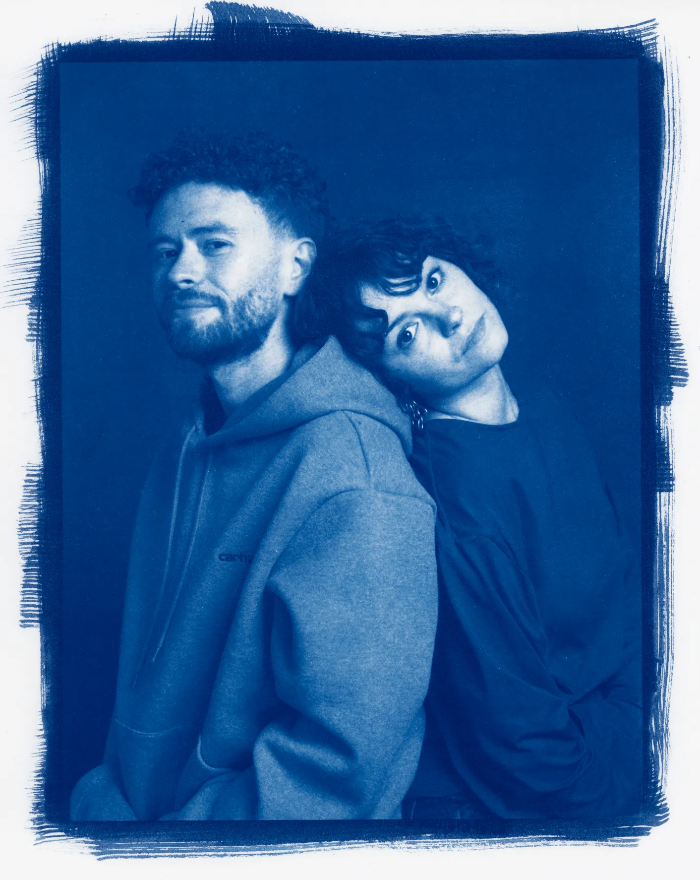 Portrait cyanotype — atelier argentique, Les Trois Bains
