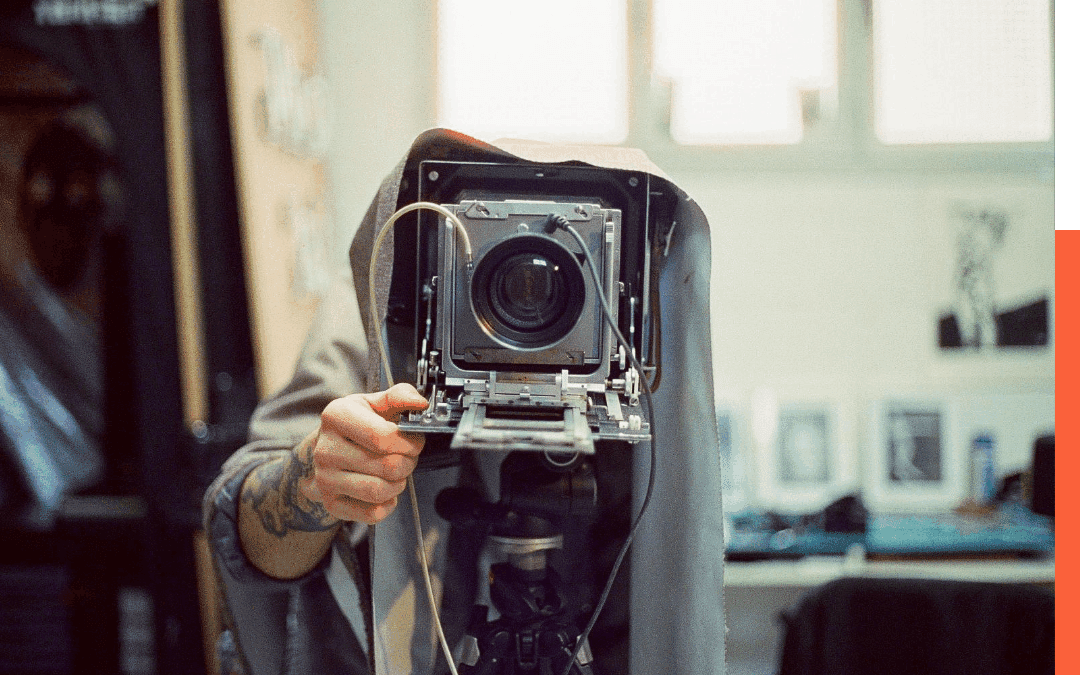 Chambre photographique en condition studio