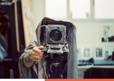 Chambre photographique en condition studio